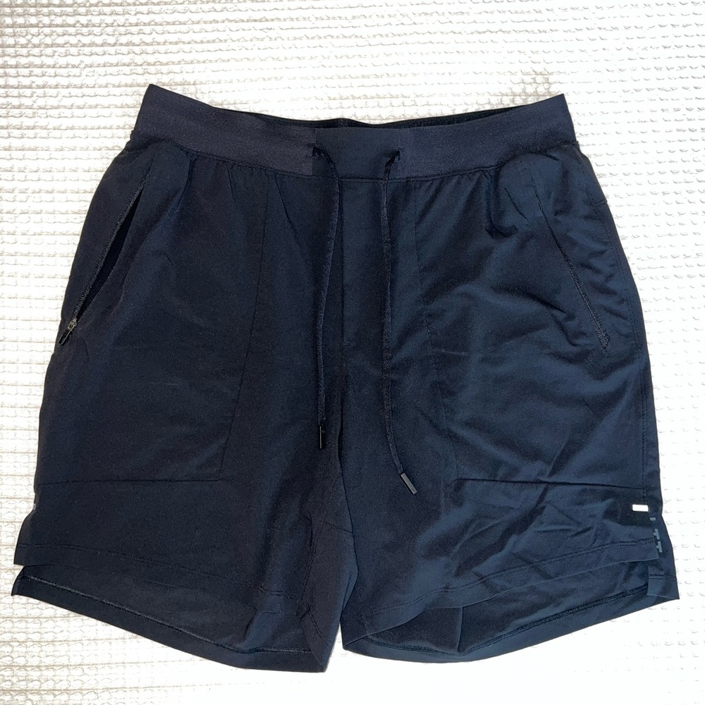 Lululemon License to Train Short (linerless) - Black, 7”
